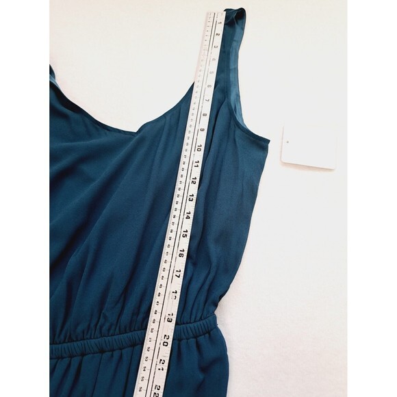 Show Me Your Mumu Kendall Maxi Dress Deep Jade Chiffon Bridesmaid‎ Small S - Picture 9 of 10